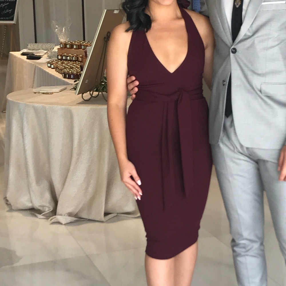 Nookie Burgundy Dress